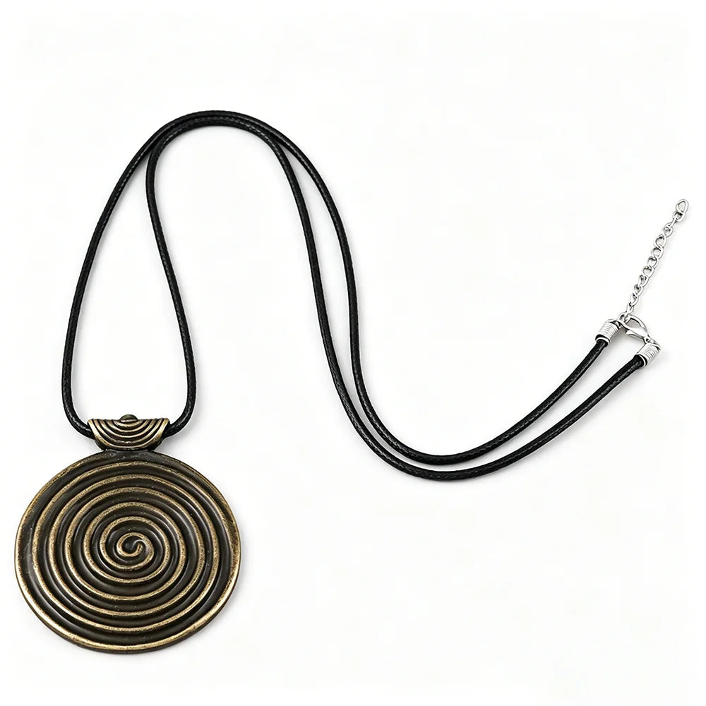 Selection of Suede & Wax Leather Cord Alloy Pendant Necklaces