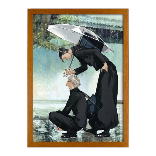 'Jujutsu Kaisen' GOJO Light Painting: Rainy Umbrella Scene