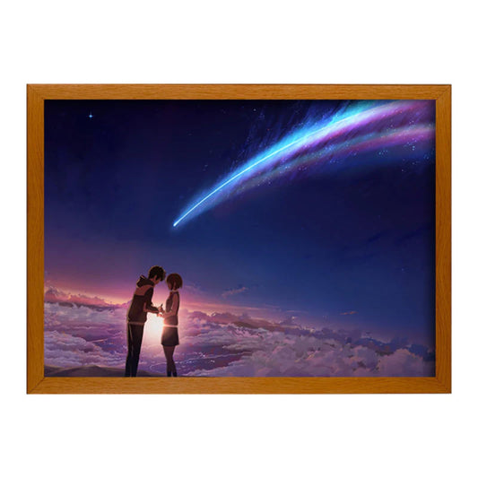 'Your Name' Light Painting: A Moment Beneath the Romantic Starry Sky
